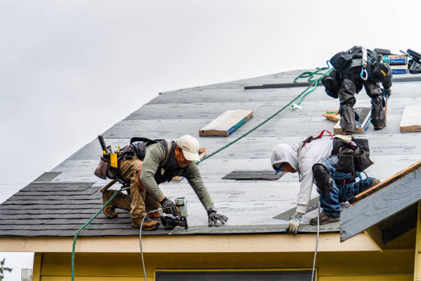 Professional Gutter Installation technician working in Hazel Crest, IL